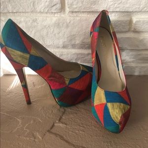Color Block Platform Heels 👠